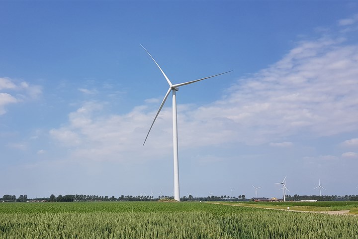 The turbine in Wieringermeer, The Netherlands, where the full-scale tests will take place. 
