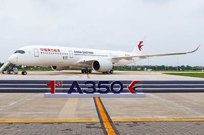 Airbus delivers first A350 completed in China
