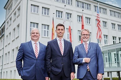 Pictured from left to right: Udo Erath (COO), Manuel Hüsken (CEO), Dr. Lutz Aschke (CFO/CIO)