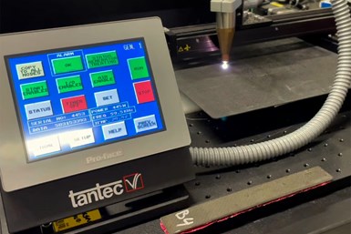 The Tantec PlasmaTec-X, which optimizes the surface of a carbon fiber panel prior to the adhesive joining process.