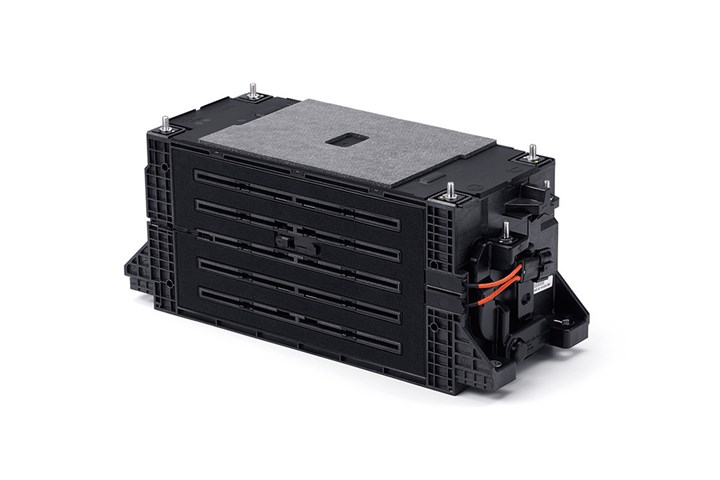 Lanxess and INFAC composite battery module housing for electric vehicles.