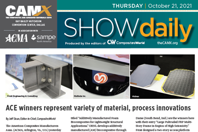 Download today's news from CAMX 2021: Thursday, Oct. 21
