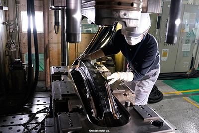 Carbon fiber automotive parts production industrialized via C-RTM process