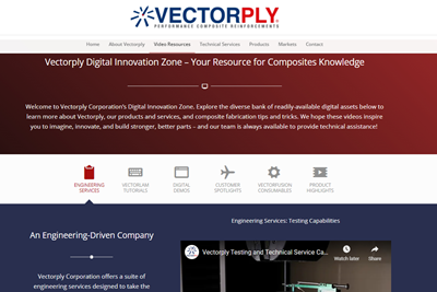 Vectorply debuts digital resource center for composites