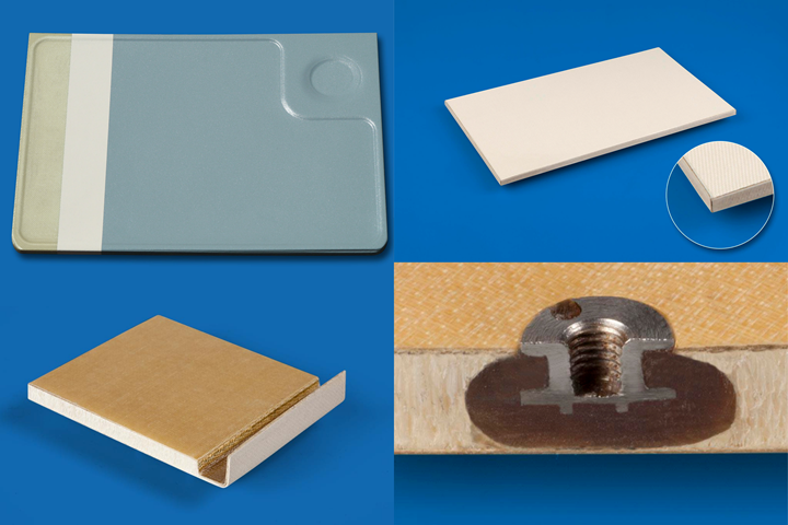 Product examples using FITS Air thermoplastic panels.