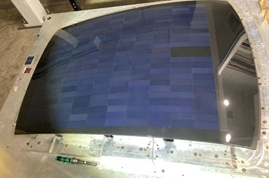 Flexible composite solar film.