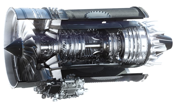Rolls-Royce Pearl 10X engine.