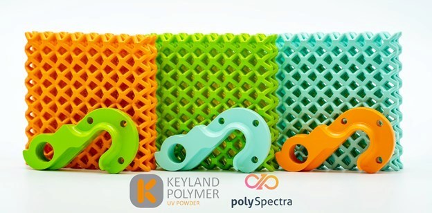 COR Alpha 3D-printed parts using UVMax powder coatings.