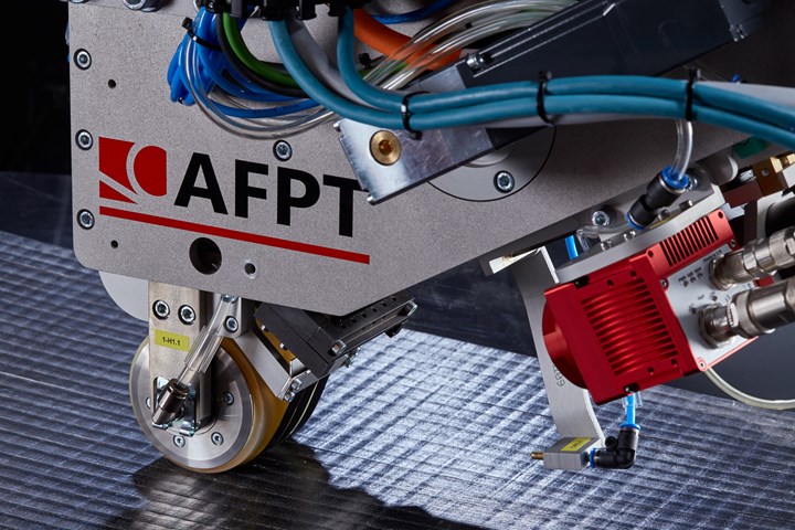 AFPT laser-assisted thermoplastic tape placement.