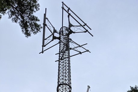 IsoTruss carbon fiber cell tower.