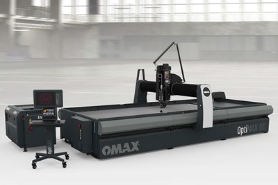 Omax unveils versatile, highly automated OptiMAX waterjet cutter