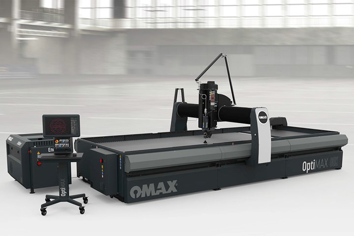 Omax OptiMAX waterjet.