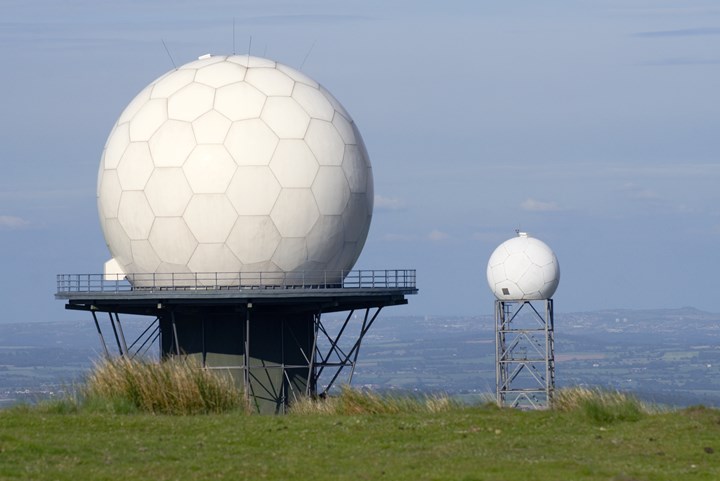 Radome structures used to protect a radar antenna.
