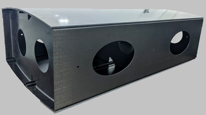 Qarbon Aerospace welded thermoplastic composite wing box