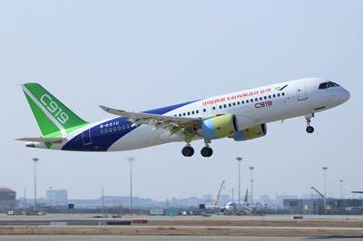 First production Comac C919 narrowbody completes maiden flight, price higher than expected