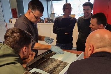 Voith Composites and Gazechim team at a recent training workshop work with Voith's Carbon4Tool system