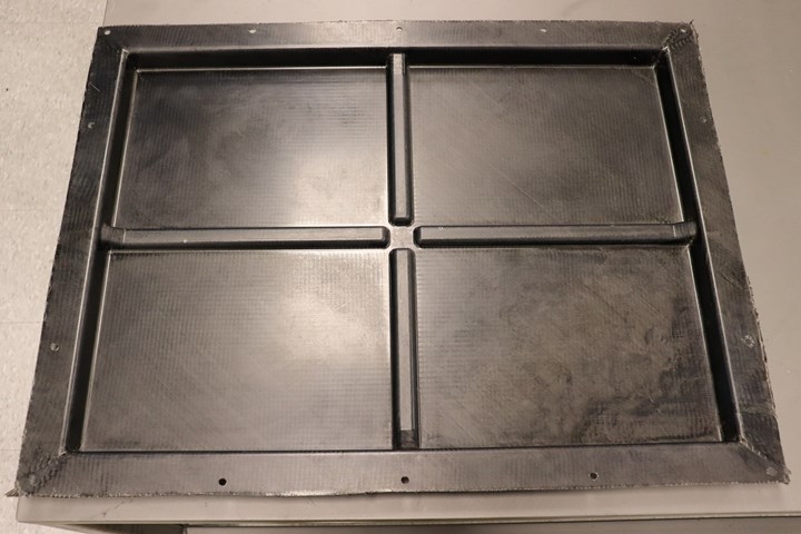 prototype composite battery enclosure tray