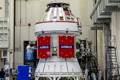 Airbus-built European Service Module is ready for launch with Orion spacecraft