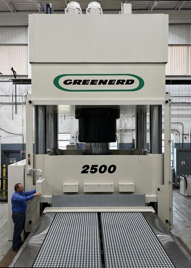 Greenerd 2,500-ton press.