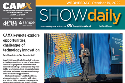 Download CAMX 2022 Show Daily: Wednesday, Oct. 19