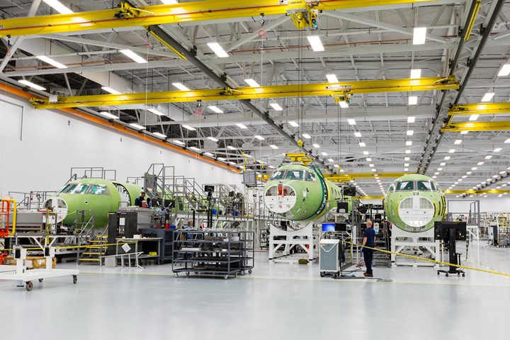Gulfstream G400 next-generation manufacturing facility. 