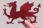 Welsh dragon commission illustrates capabilities of Compcut precision composite router