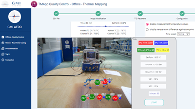 Thermal Mapping Application digitizes GMI Aero hot bonder console