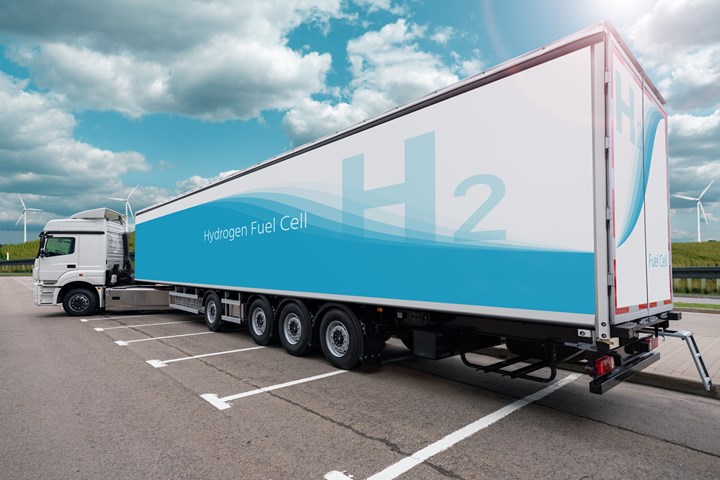 Hydrogen truck.