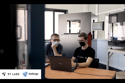 Setforge to serially produce composite parts using 9T Labs technology