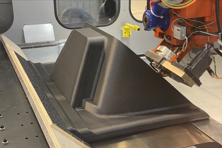 Thermwood LSAM angle layer printing capability.