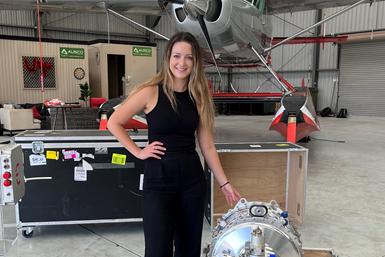 Dovetail Electric Aviation Business Operations Manager, Rachael Barritt,.