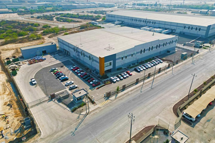 Aerial view of the Mighty Buildings Monterrey, Mexico facility.