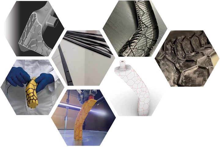 Addyx technology for enabling molded ribs inside hollow composites