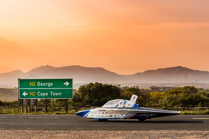 Innoptus solar racing vehicle