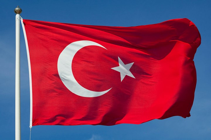 Turkey national flag.