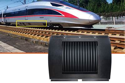 Composite sidewall cover expands options for fire-safe rail components