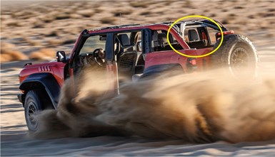 Ford Bronco Raptor 2022 in the desert.