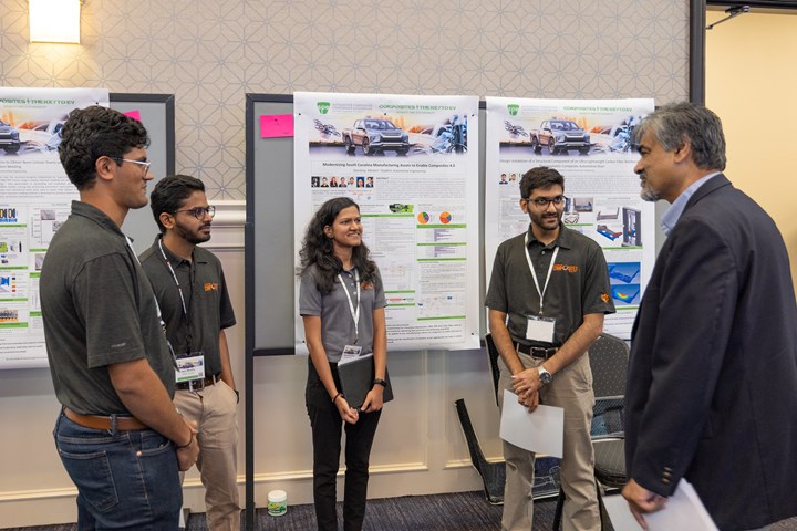 Dr. Uday Vaidya with ACCE 2022 Student Poster Competition students.