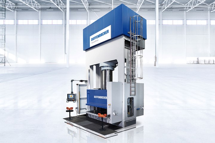 The Dieffenbacher TailoredPress with variable speed pump drive.