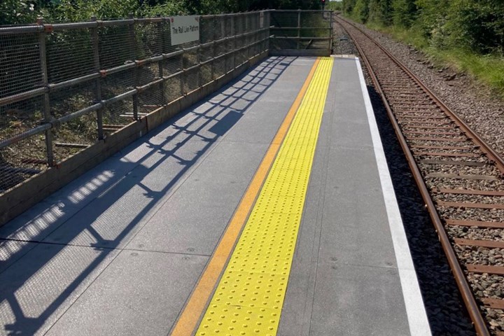 Dura Platform installed at Honeybourne Station. 