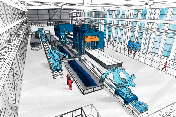 An artist impression of the new Compass facility. 