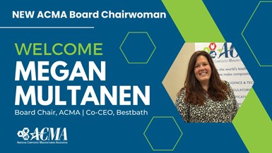 Megan Multanen, female chair of ACMA’s board of directors.  