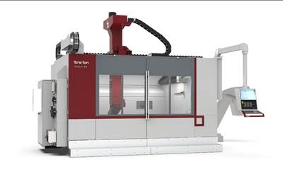 Highly dynamic, compact, five-axis vertical machining center 
