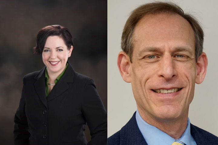 Kari Bliss (left) and Dr. David L. Wagger (right) bio images.