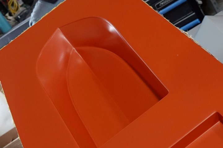 Recyclable boat mold.