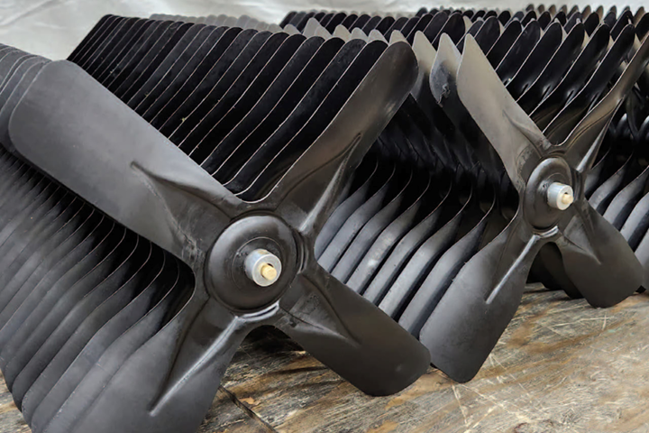 Fan blades for walk-in refridgeration motors. 