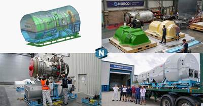 Norco develops composite clamshell coverings to protect Siemens engines