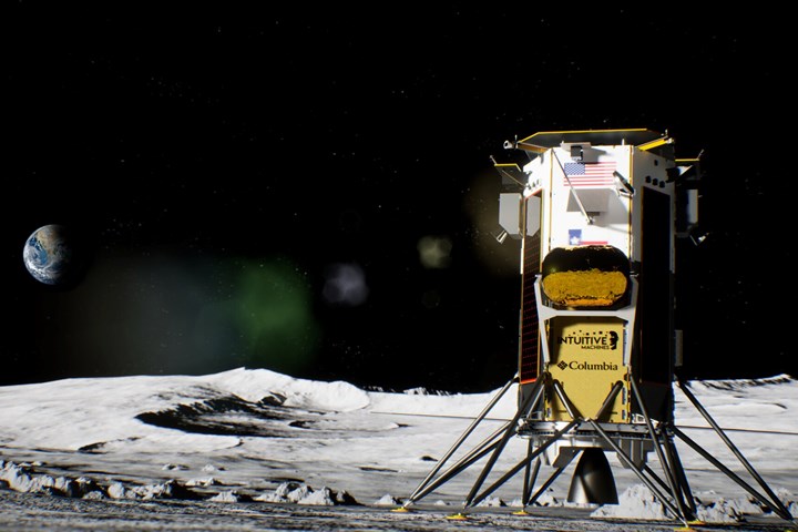 Rendering of Intuitive Machines' Nova-C lunar lander.