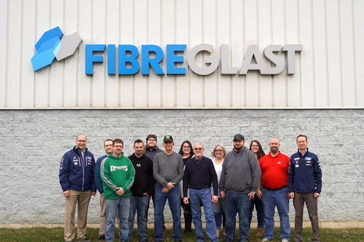 Fibre Glast team and USA Luge management.