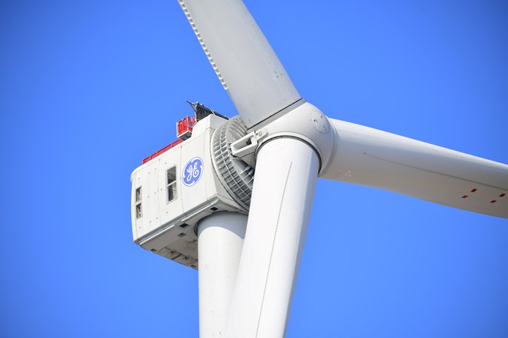 GE Haliade-X offshore wind turbine.